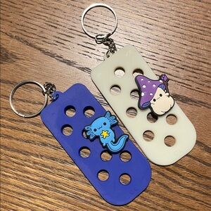 20 - Colorful Silicone Keychain Covers with Charm